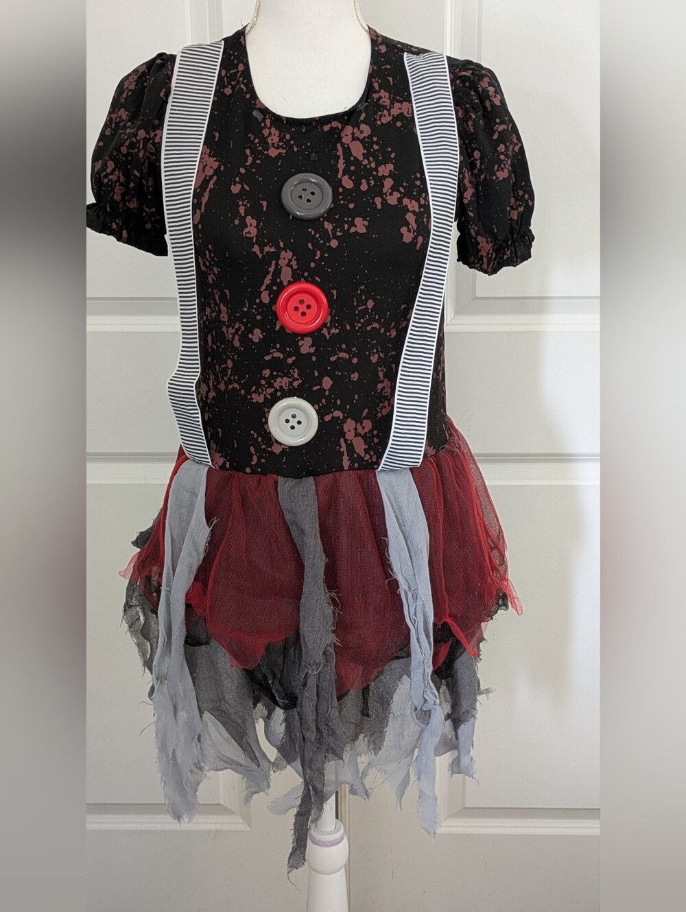 Spirit Halloween Kids Horror Clown Costume Set Size XL